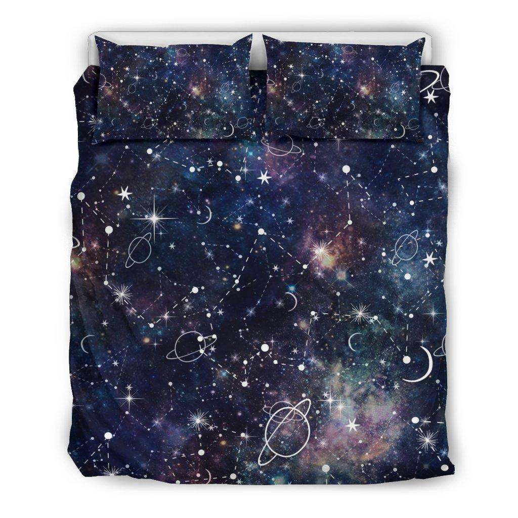 Beautiful Imagine Art Print Constellation Galaxy Space  Bedding Set