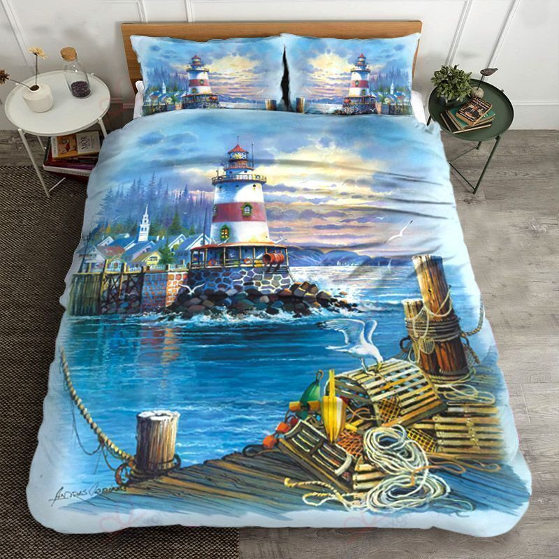 Beautiful Lighthouse Bedding Set