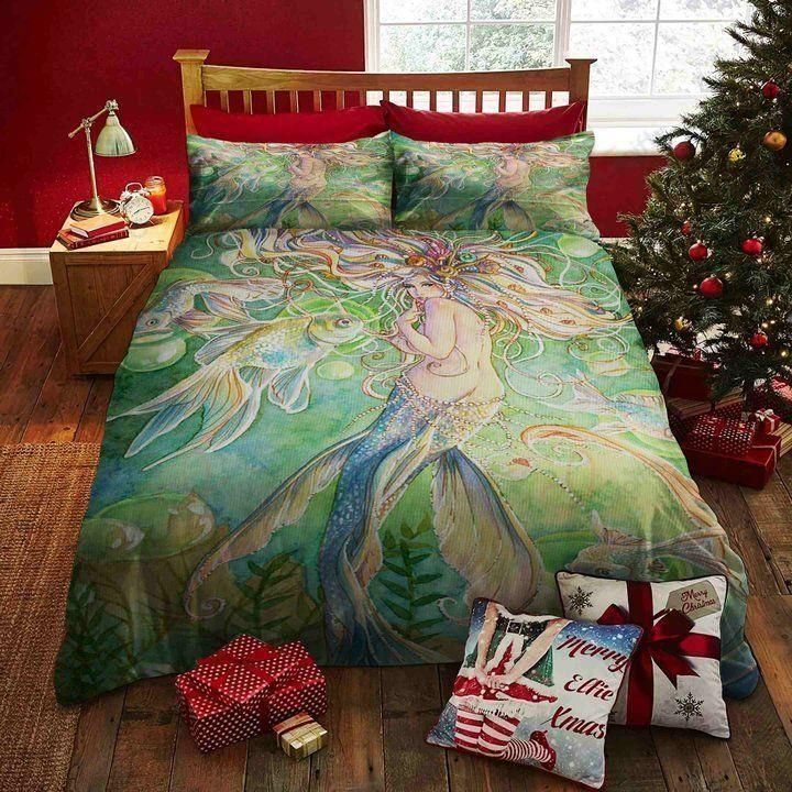 Beautiful Mermaid Printed Bedding Set