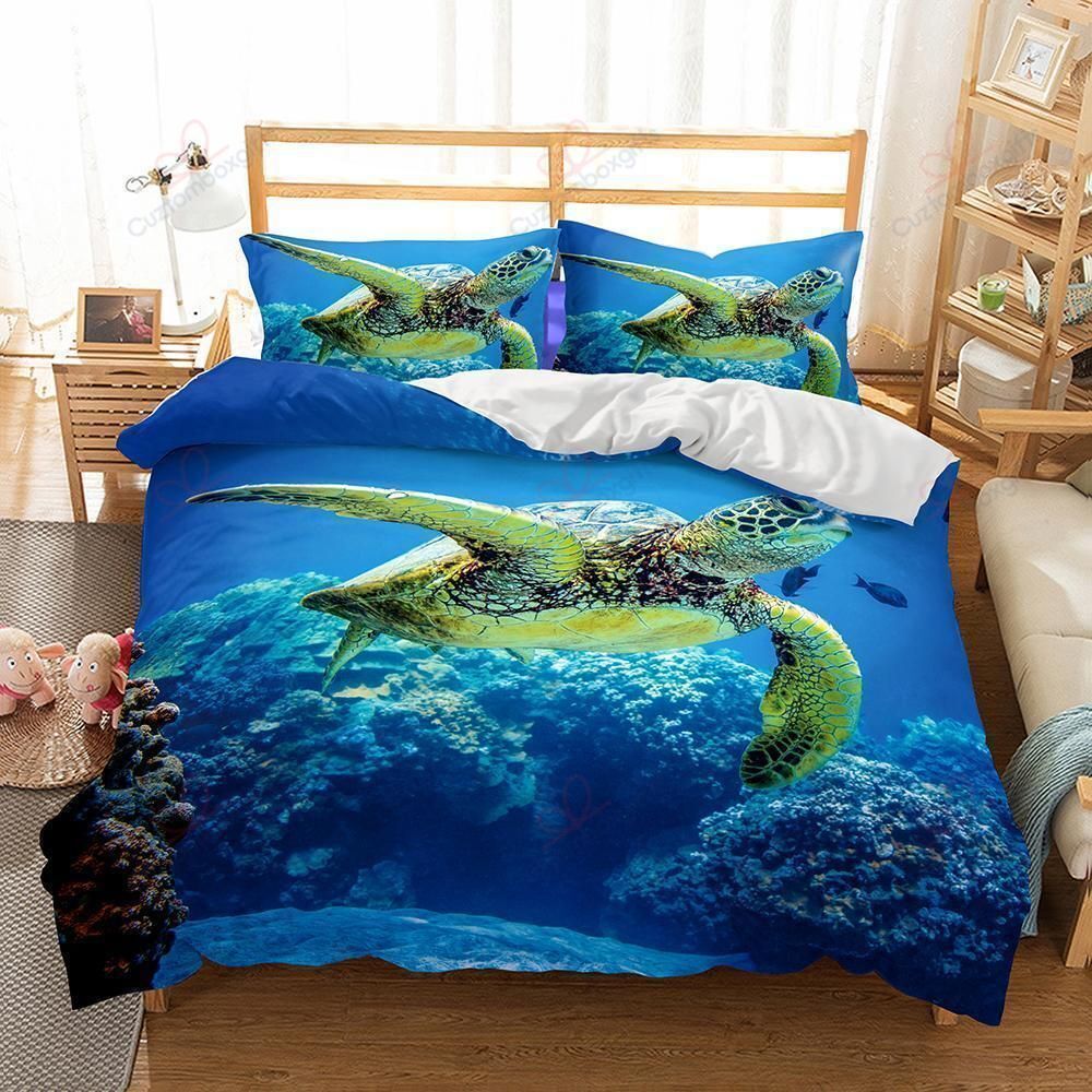 Beautiful Natural Scenery Sea Turtle Bedding Set