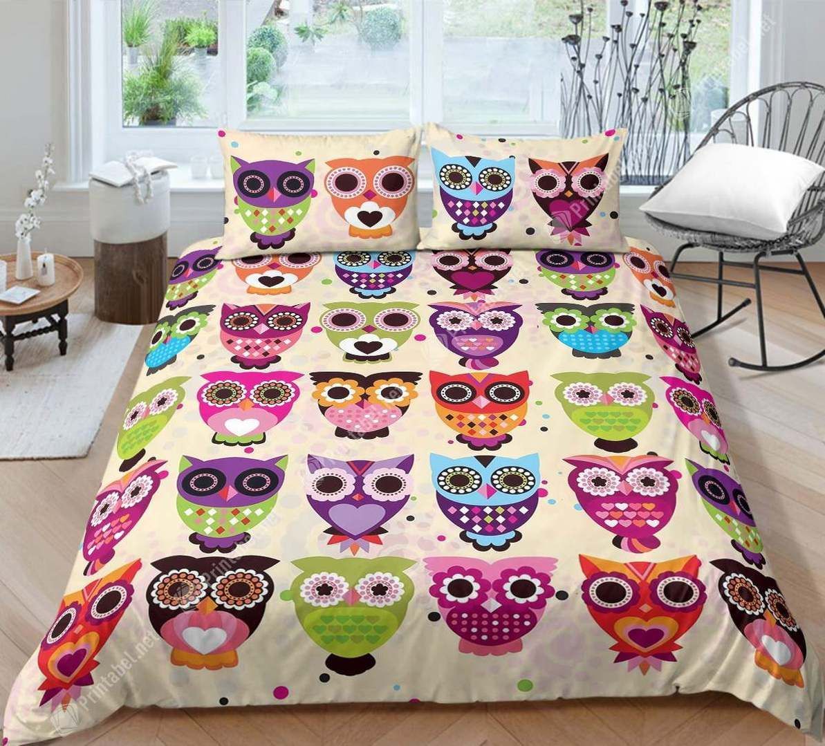Beautiful Owls Bedding Set