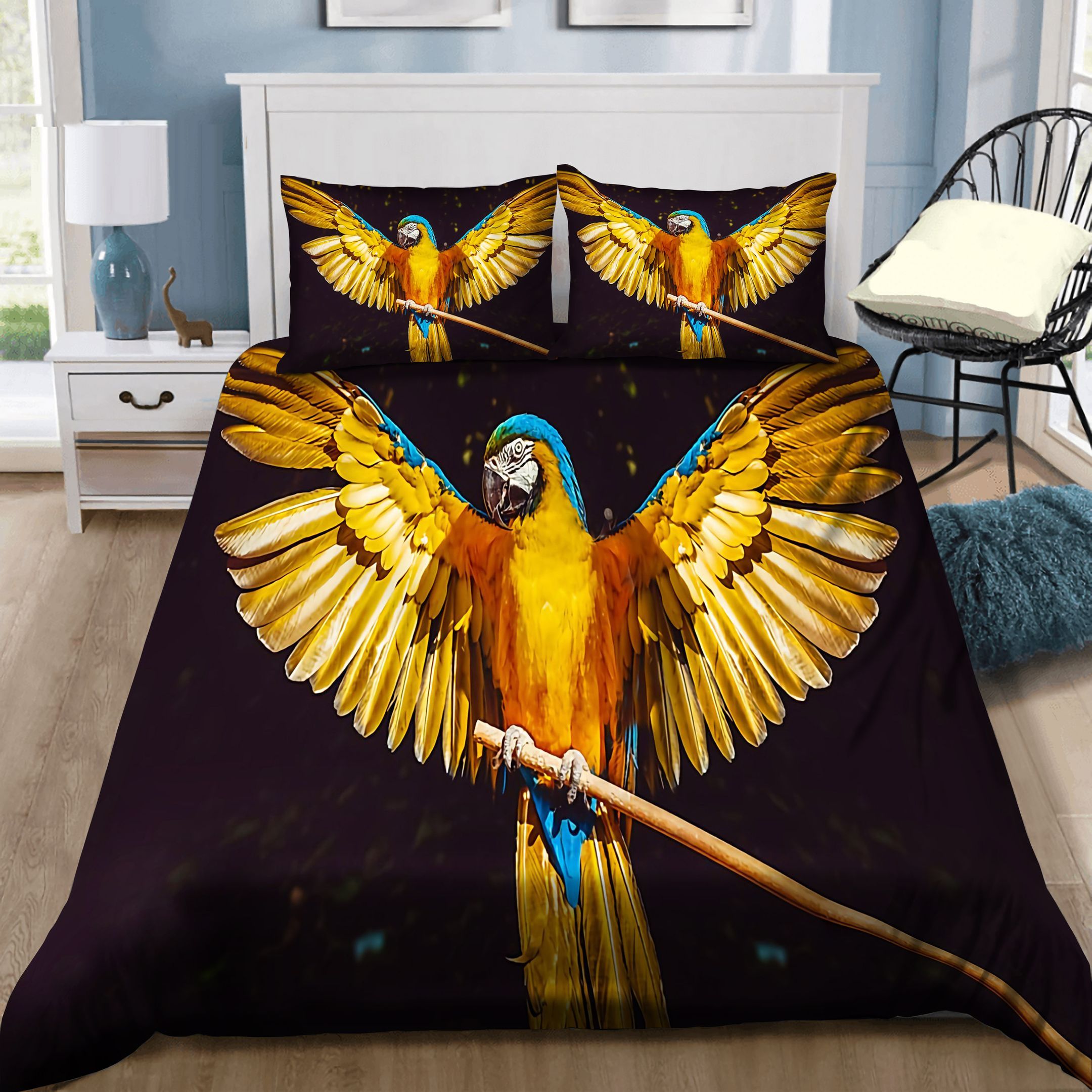 Beautiful Parrot Bedding Set