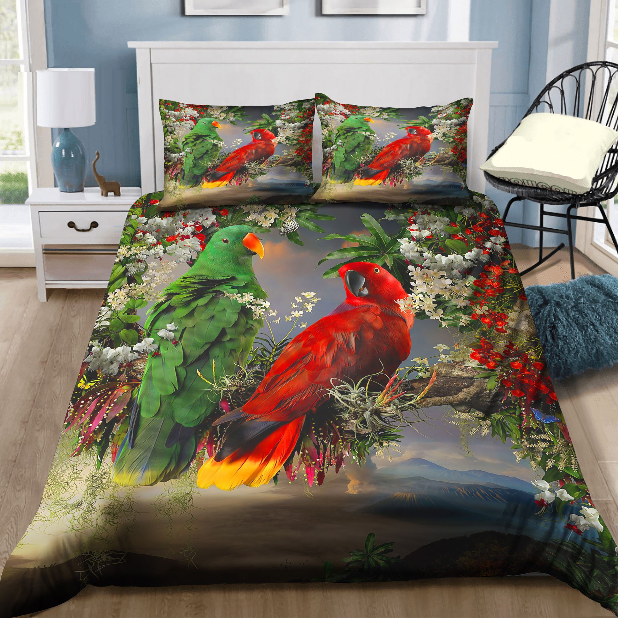 Beautiful Parrots Bedding Set