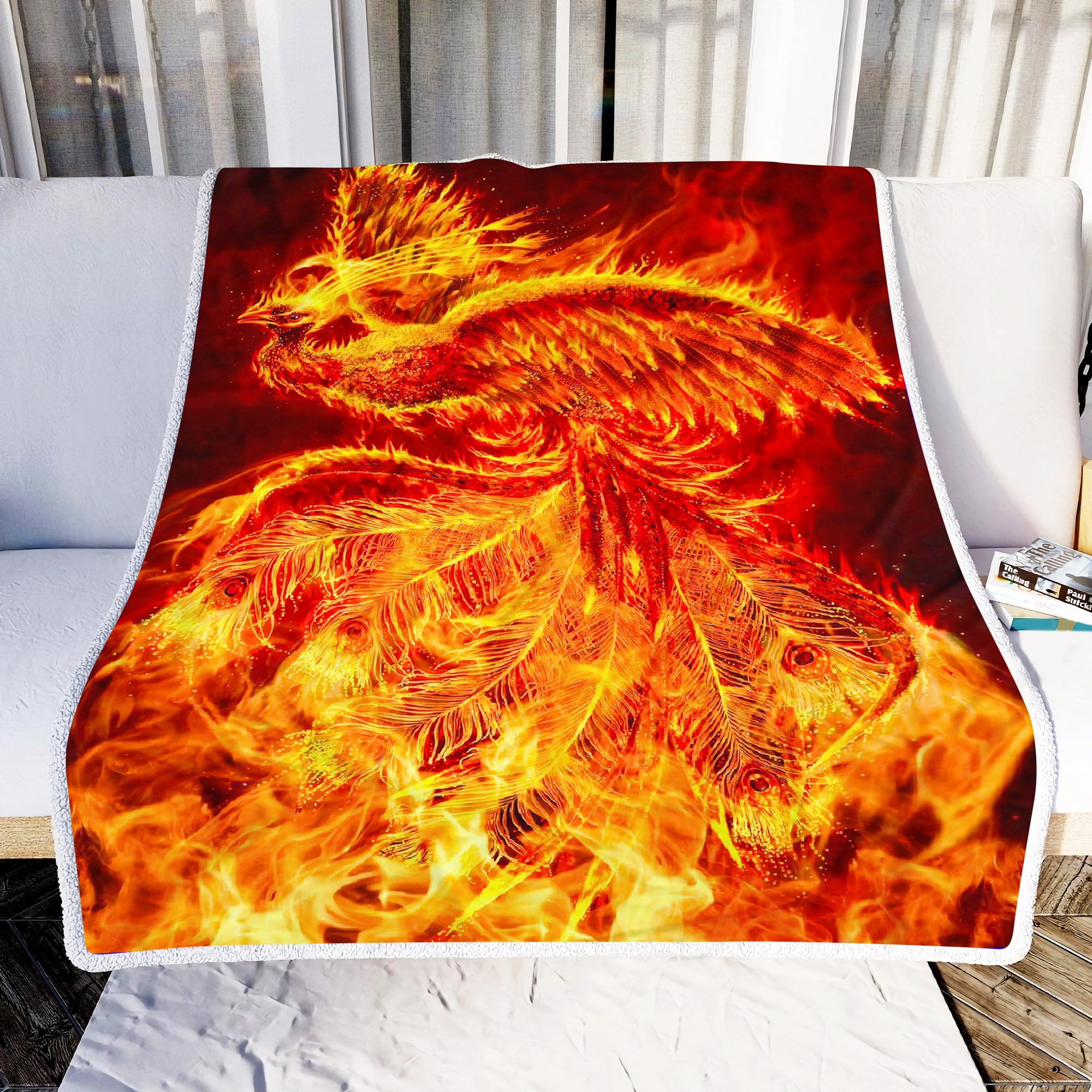 Beautiful Phoenix Fleece Blanket