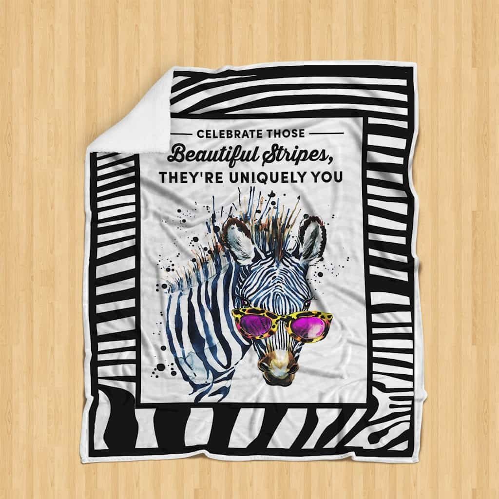 Beautiful Stripes Fleece Blanket