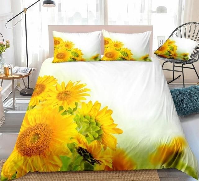Beautiful Sunflowers Shine Bedding Set