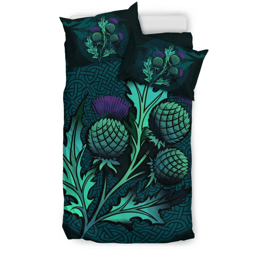 Beautiful Thistle And Celtic   Scotland Bedding Set