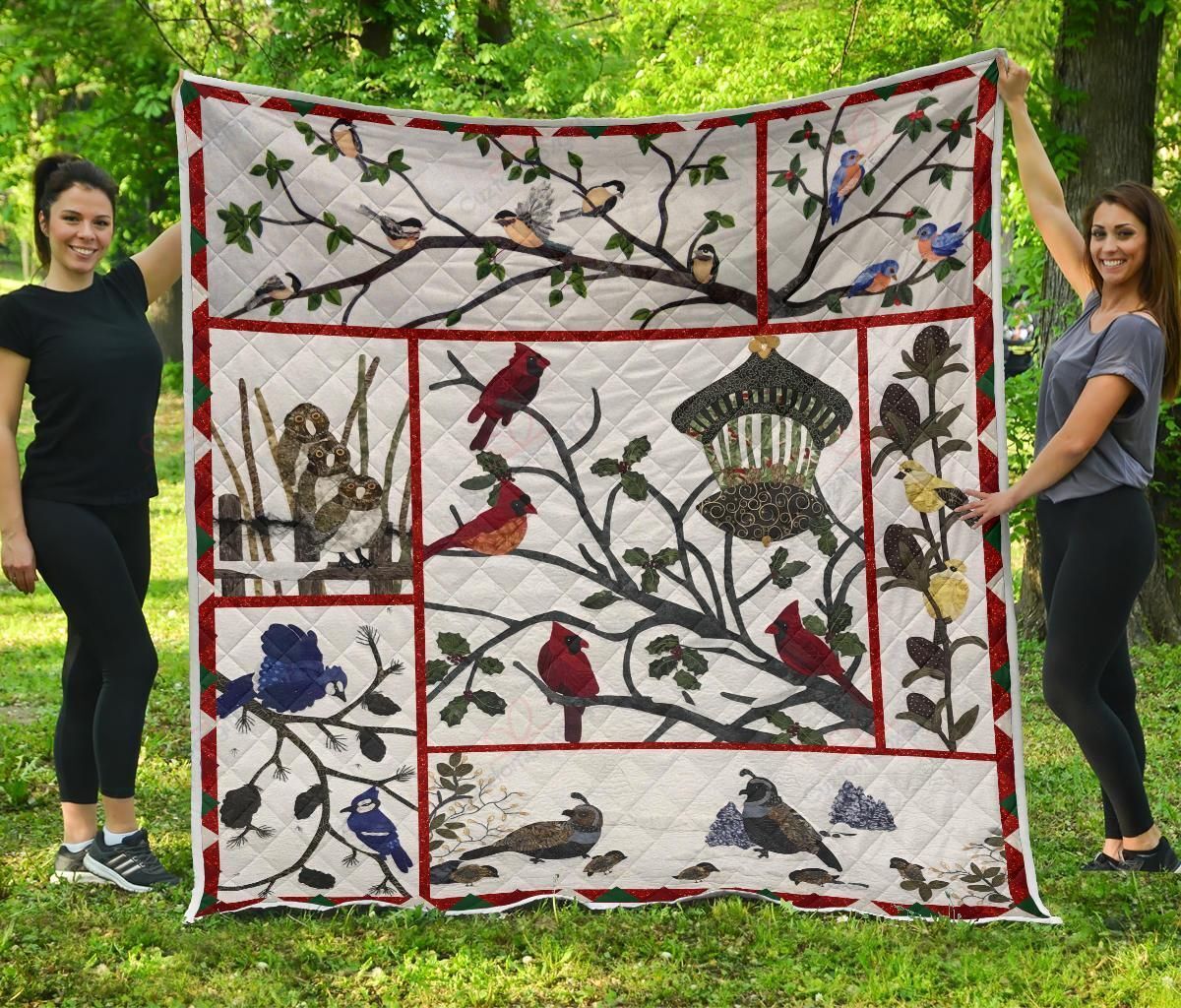 Beautiful Winter Birds YW0801042CL Quilt Blanket