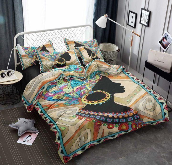 Beauty African Girl Bedding Set