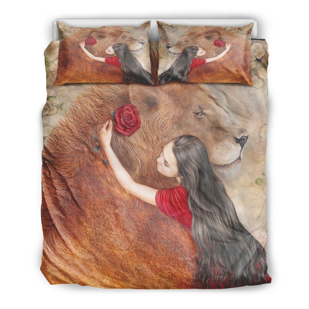 Beauty And The Lion Bedding Set