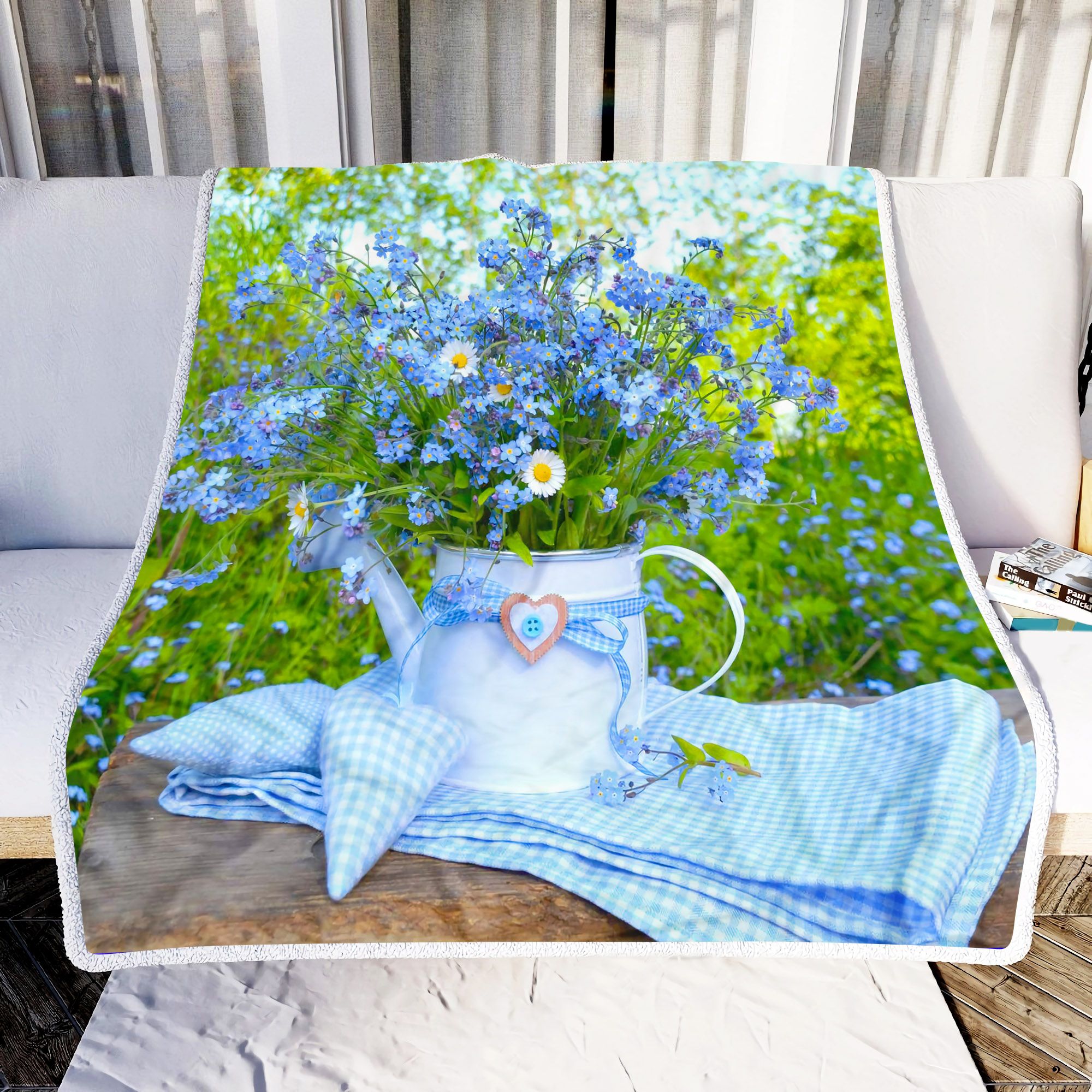 Beauty Flowers Fleece Blanket