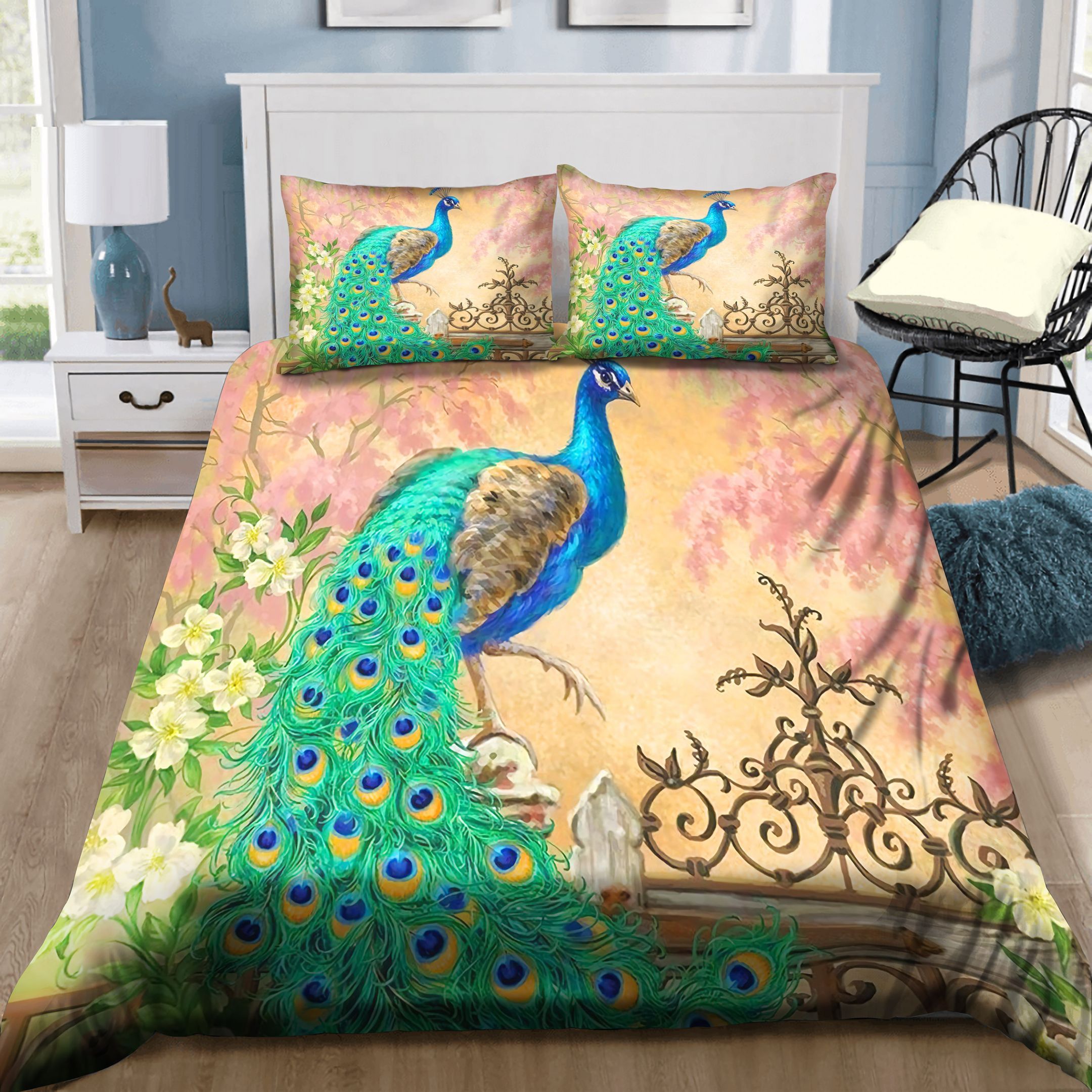 Beauty Peacock Bedding Set