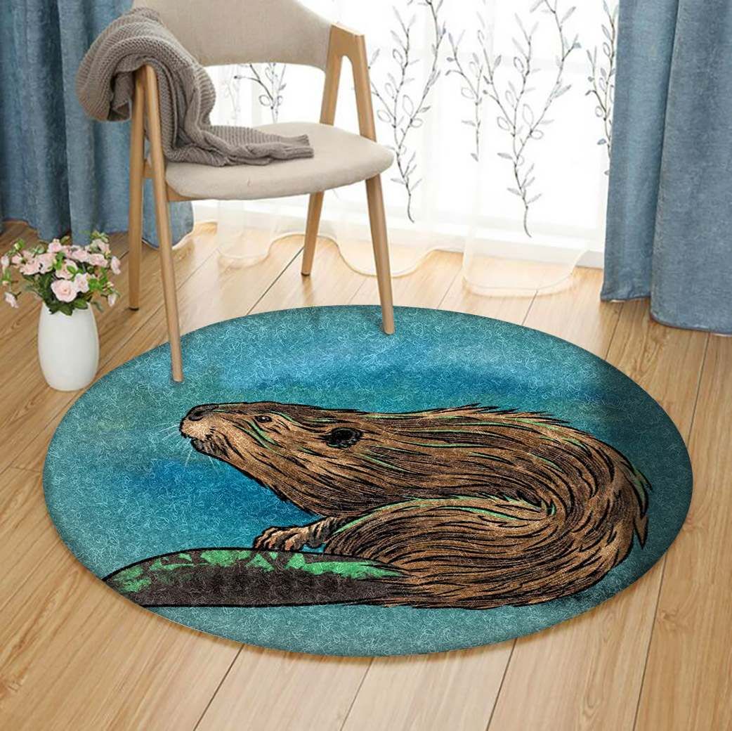 Beaver Round Carpet
