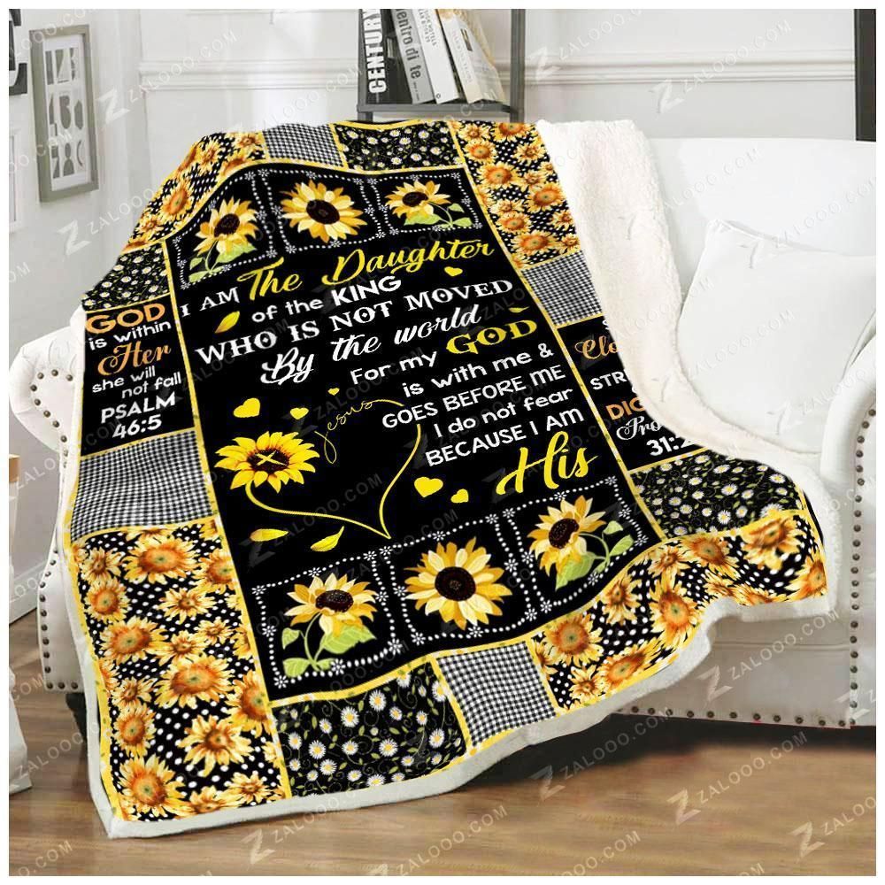 Because I Am His – The Best Gift Fleece Blanket