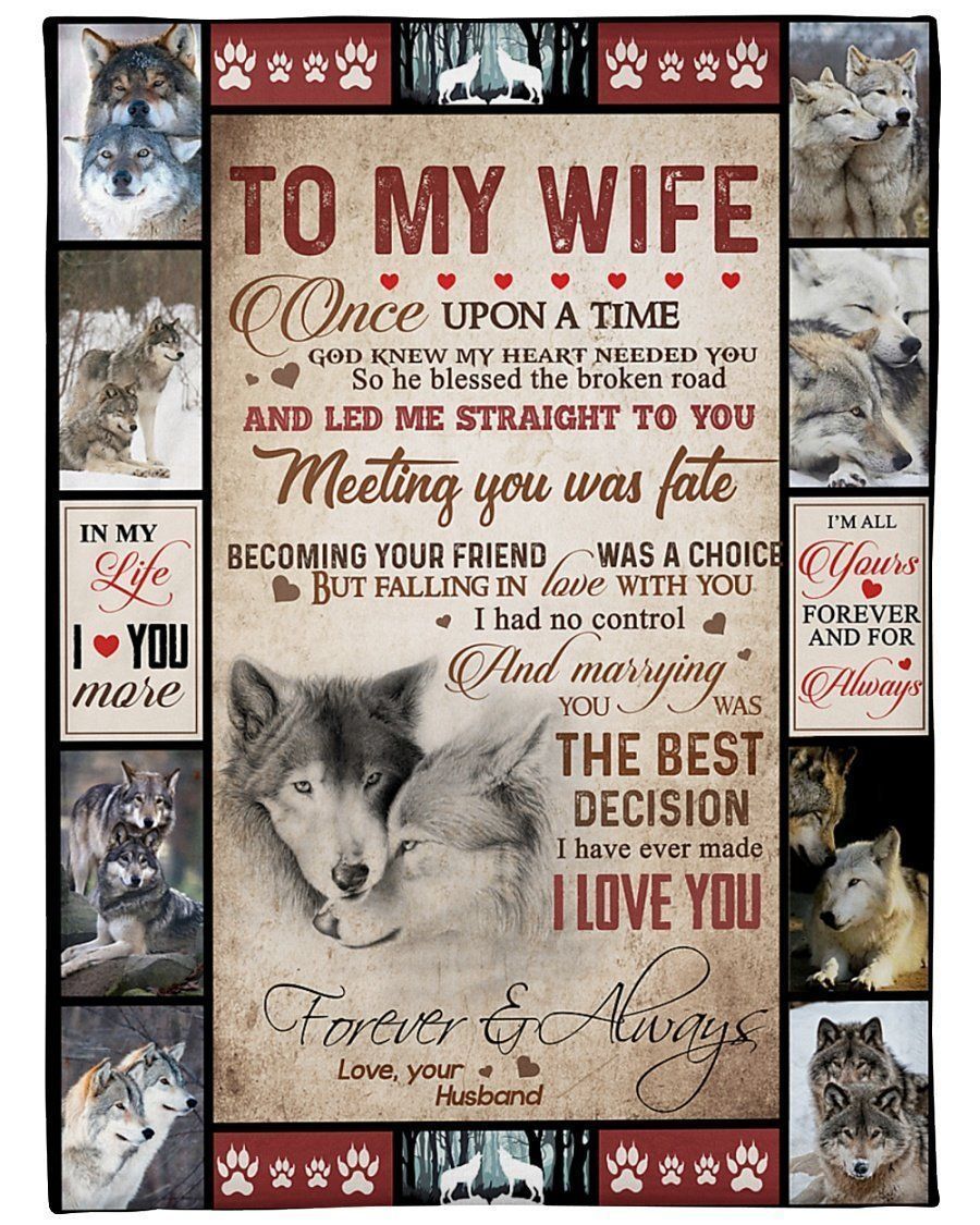 Becoming Your Friend Was A Choice To My Wife Fleece Blanket