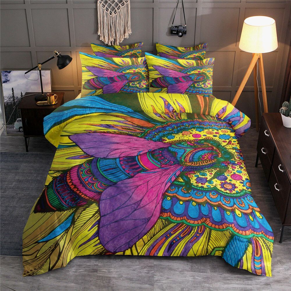 Bee And Flower Bedding Set