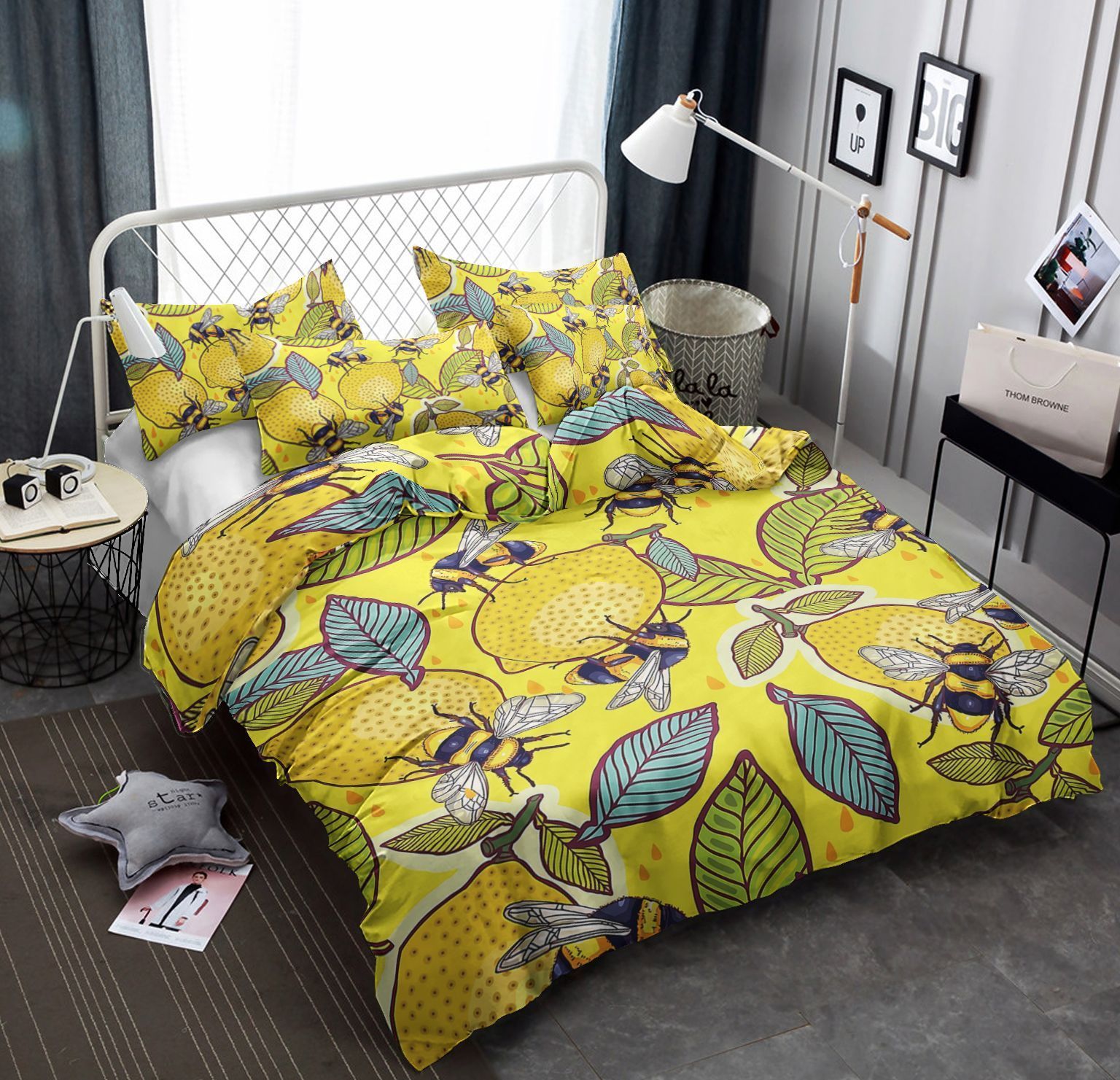 Bee And Lemon Bedding Set