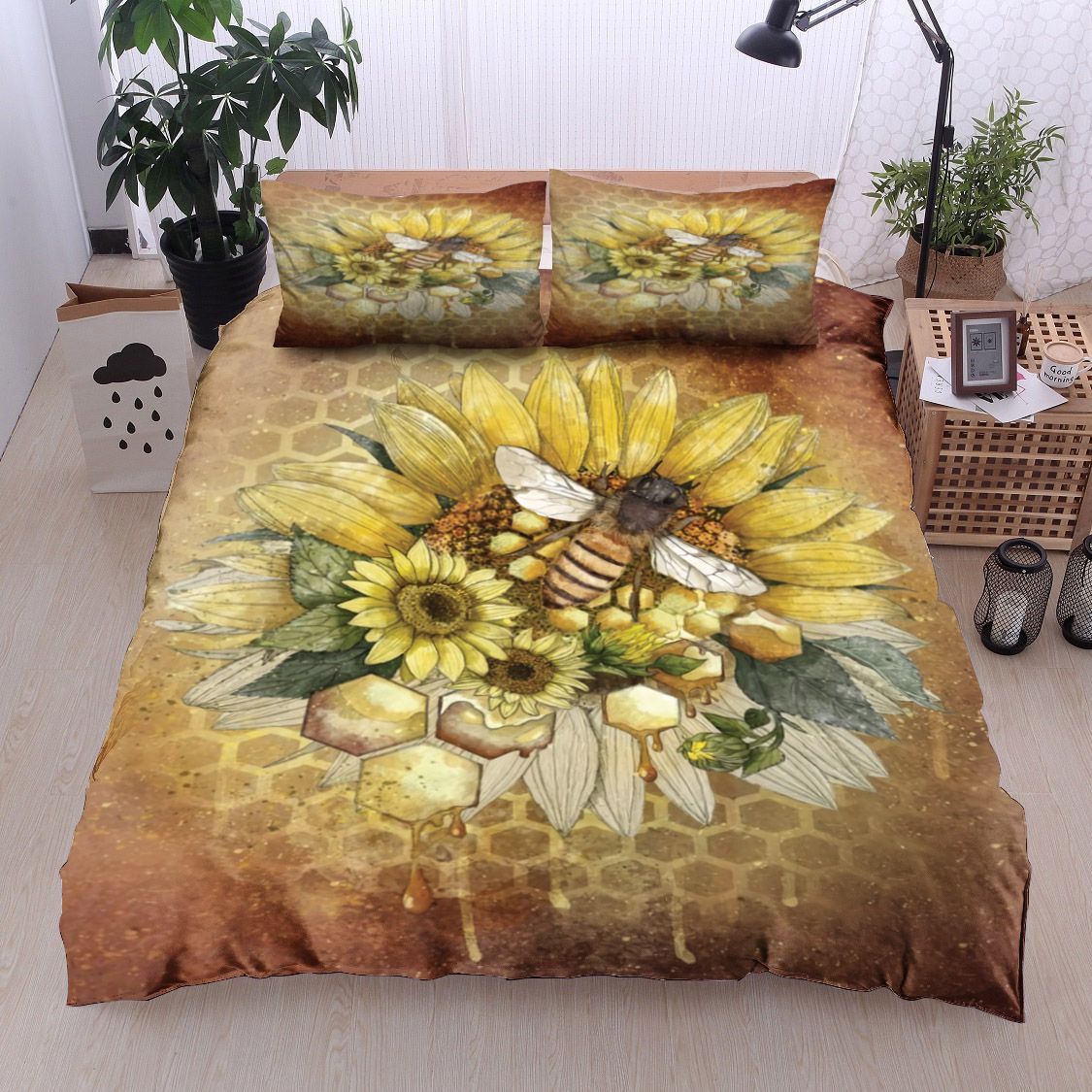Bee And Sunflower Bedding Set