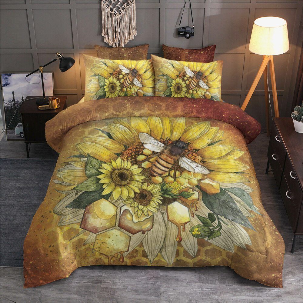 Bee And Sunflower Bedding Set