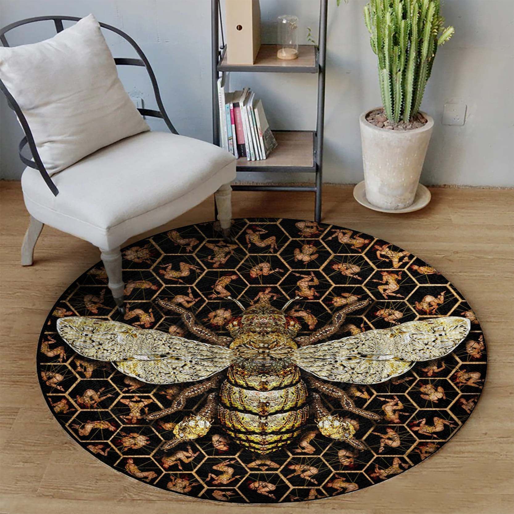 Bee Round Carpet