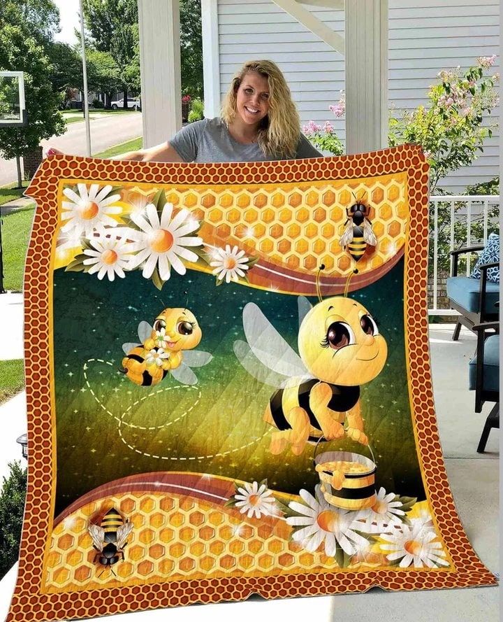 Bee Be Bee Beee Quilt Blanket Christmas Christmas Gifts Merry Christmas Holiday Gifts Gift Dhc03011692Dd
