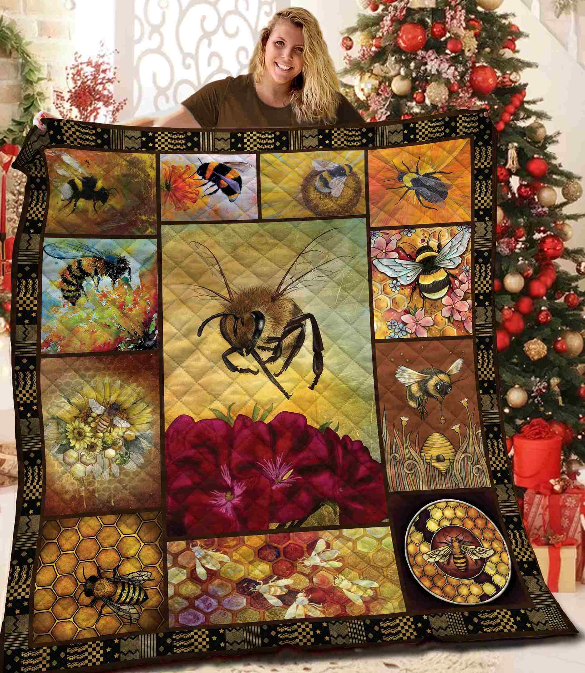 Bee Bee Baby Love Quilt Blanket Dhc04011586Dd