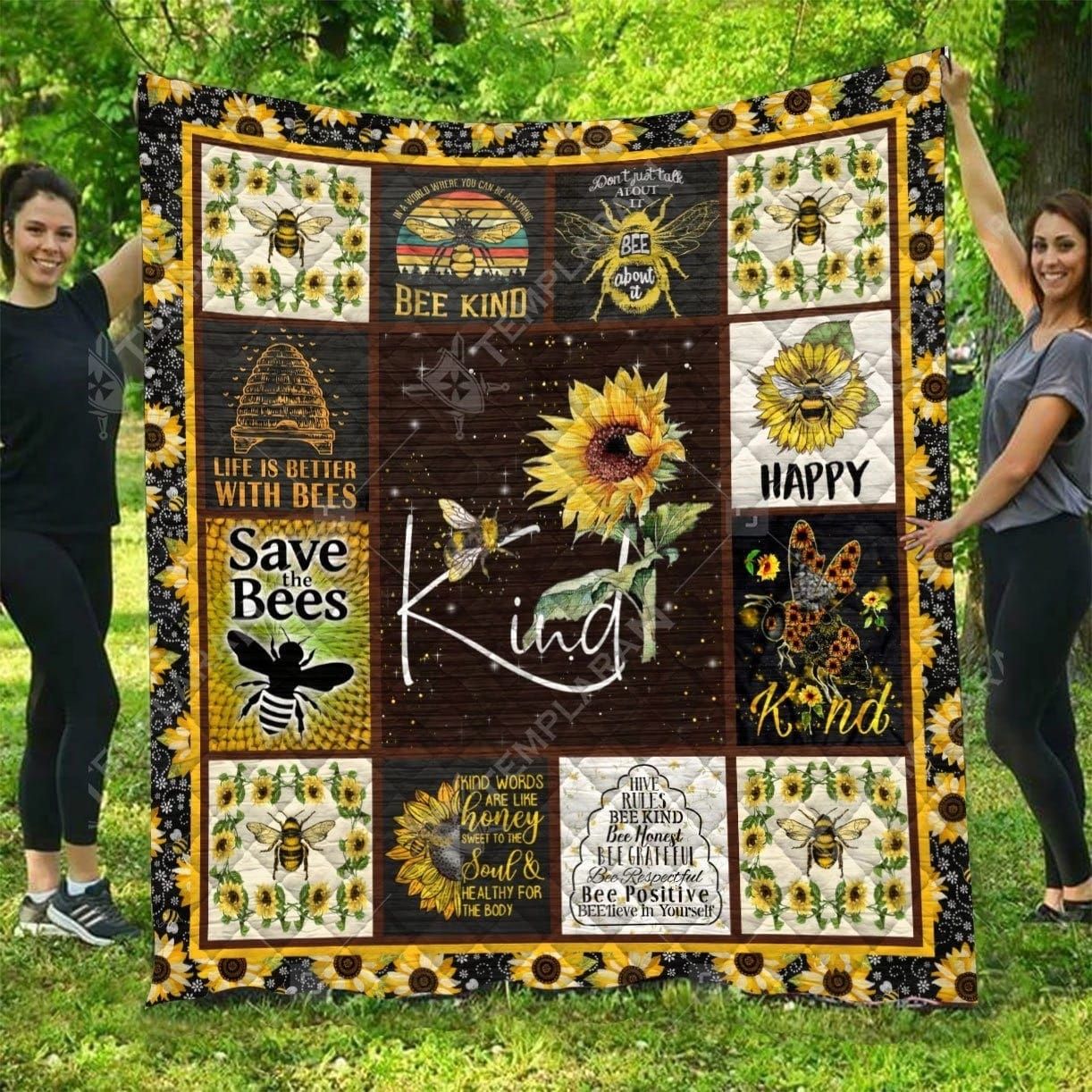 Bee Bee Grateful Quilt Blanket DHC31121303TD