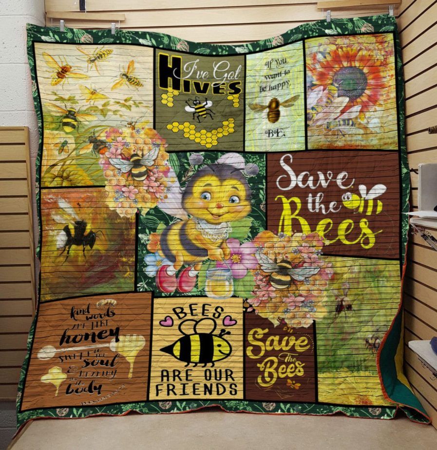 Bee Bees Are Our Friends Quilt Blanket Dhc04011101Dd