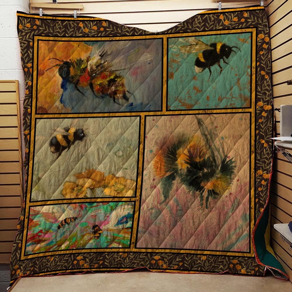 Bee Bees Have To Move Very Fast To Stay Still Quilt Blanket DHC020120832TD
