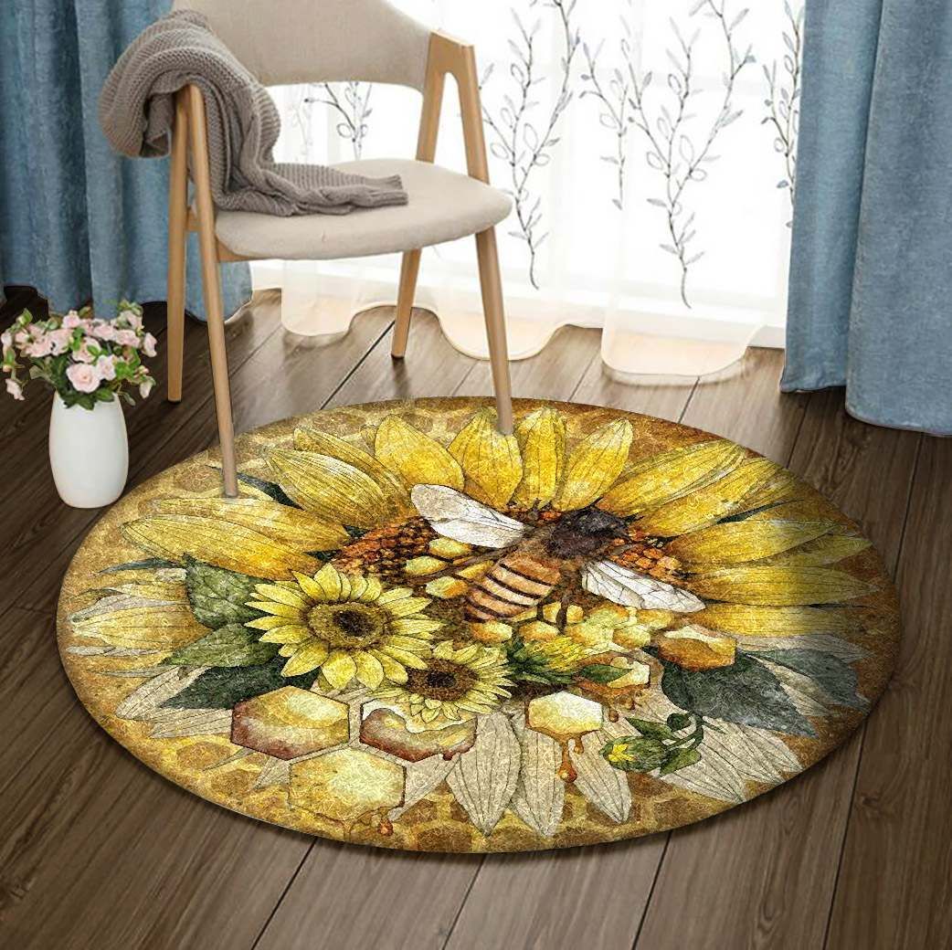 Bee Round Carpet