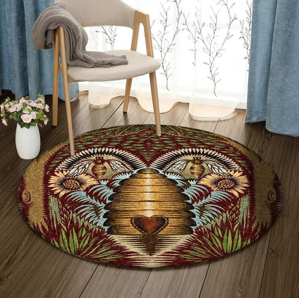 Bee Round Carpet
