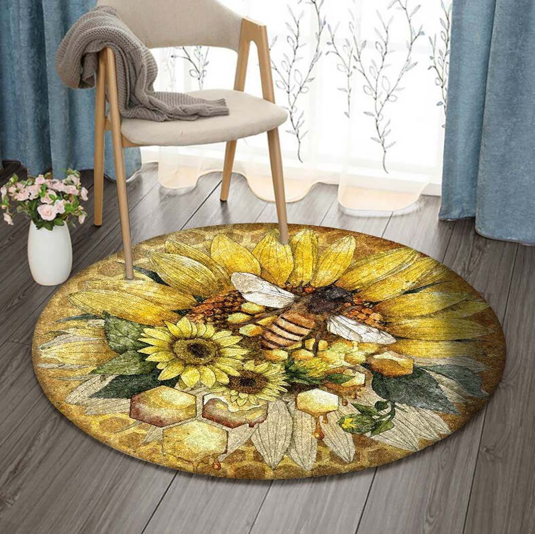 Bee Round Carpet