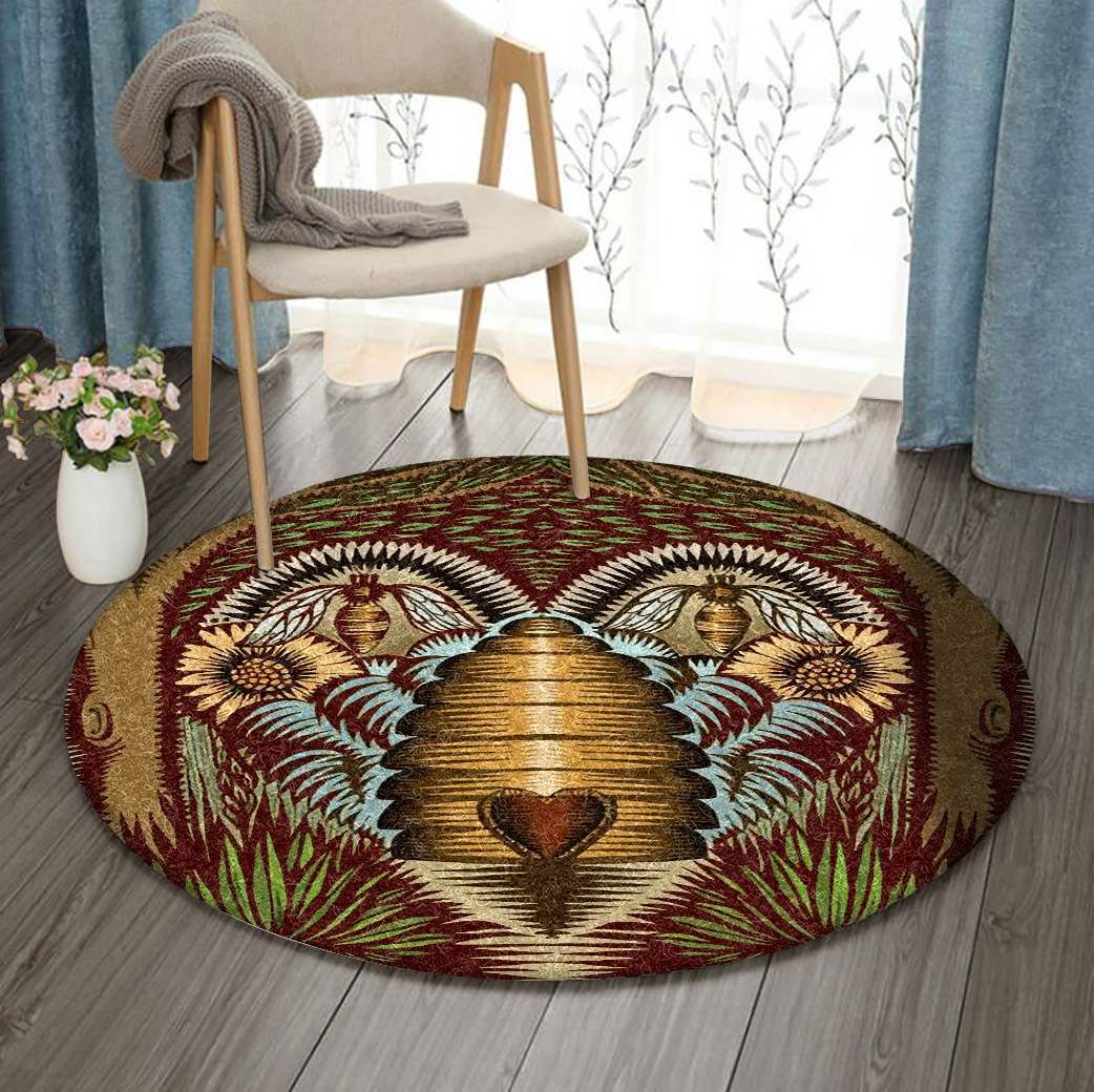 Bee Round Carpet