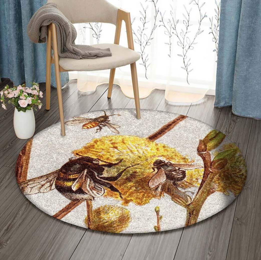 Bee Round Carpet