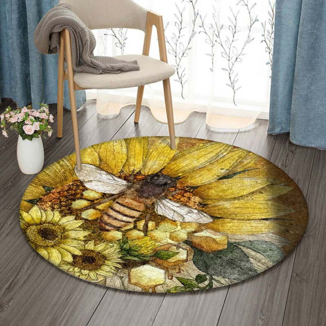 Bee Round Carpet