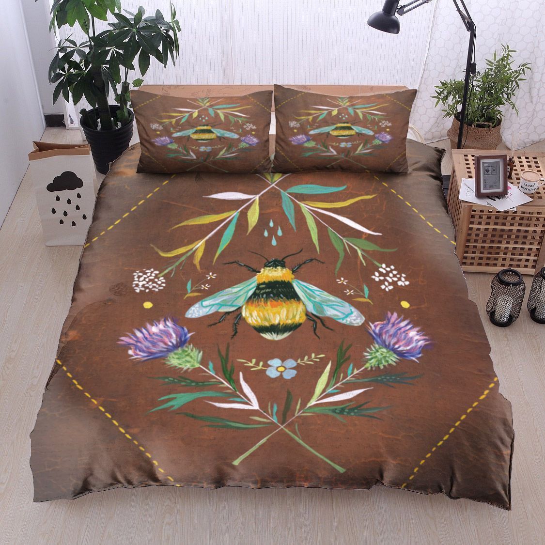 Bee Flower Bedding Set