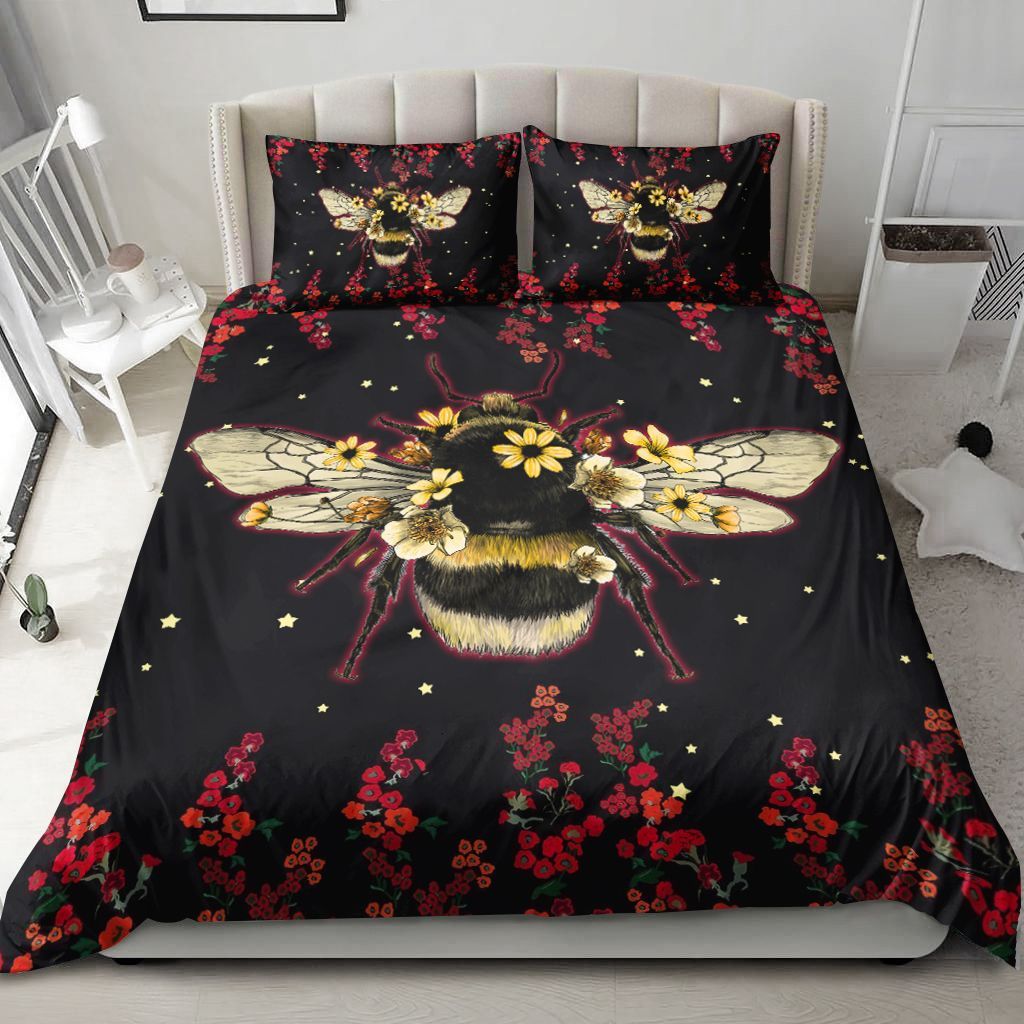 Bee Flower Bedding Set