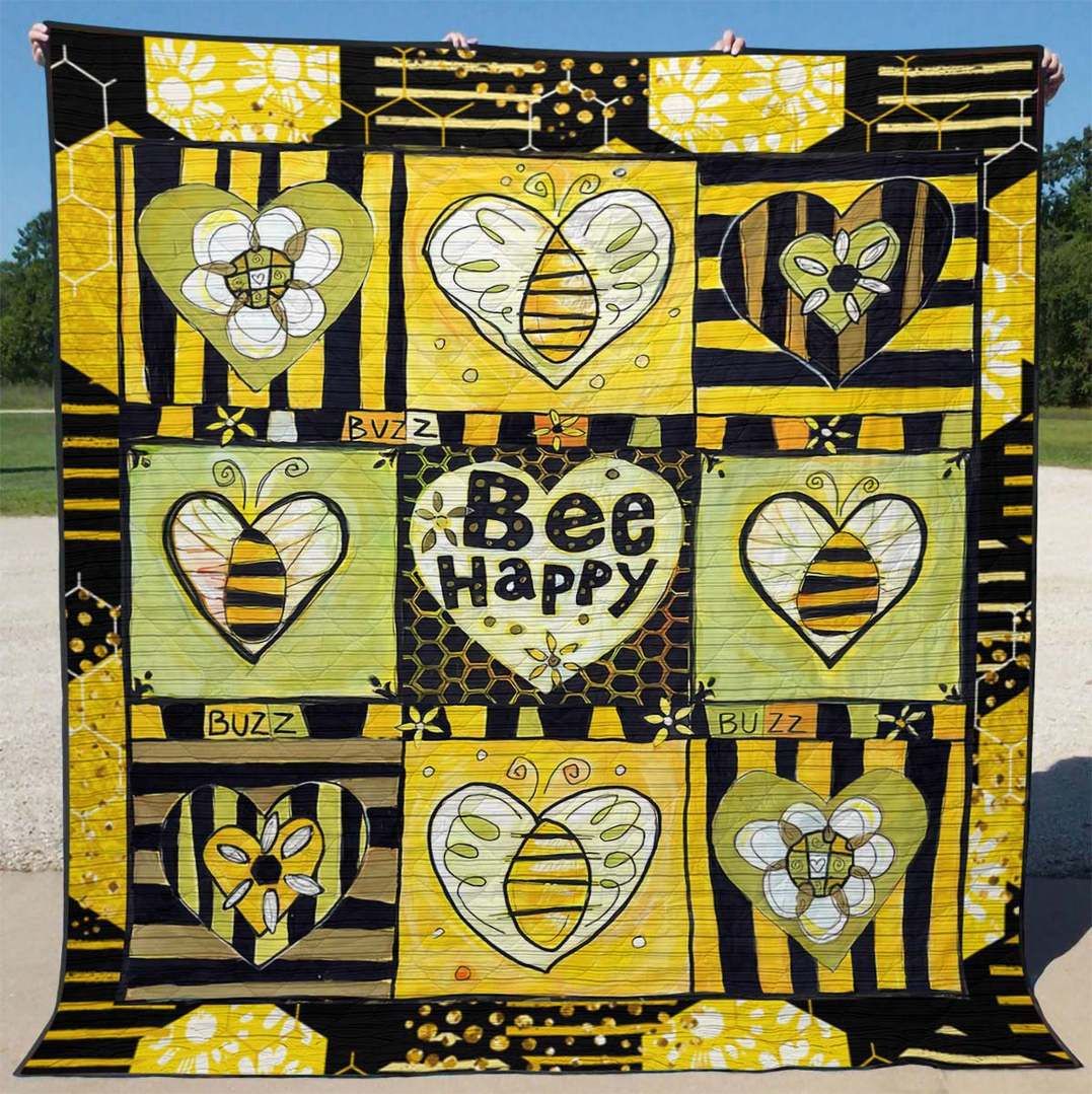 Bee Happy CLT170604 Quilt Blanket