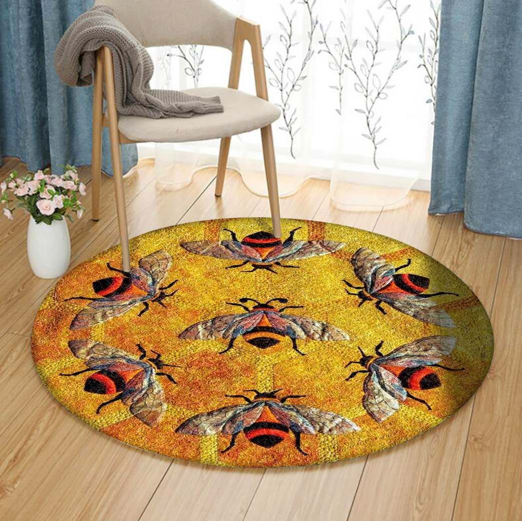 Bee Round Carpet