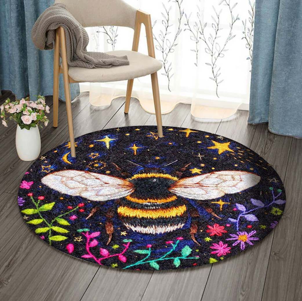 Bee Round Carpet