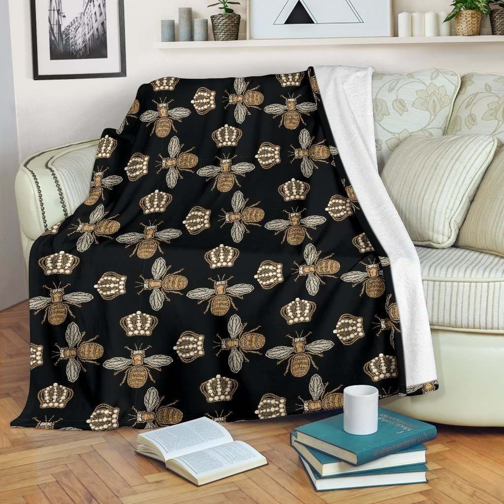 Bee Honey Gifts Sherpa Fleece Blanket
