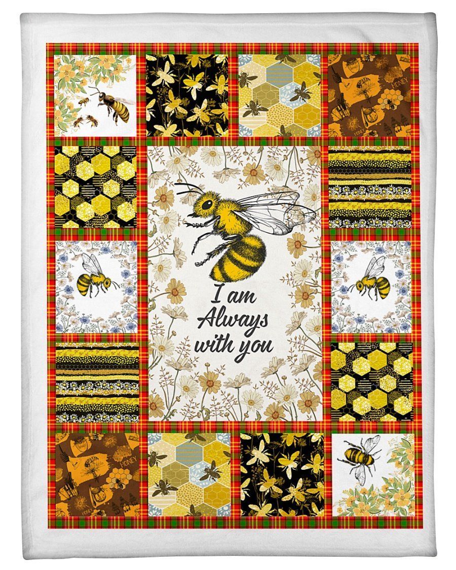 Bee I Am Always With You Sherpa Fleece Blanket