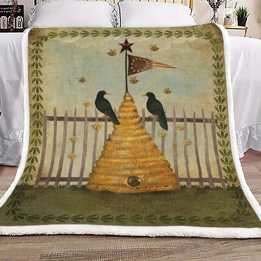 Bee Keep Sherpa Fleece