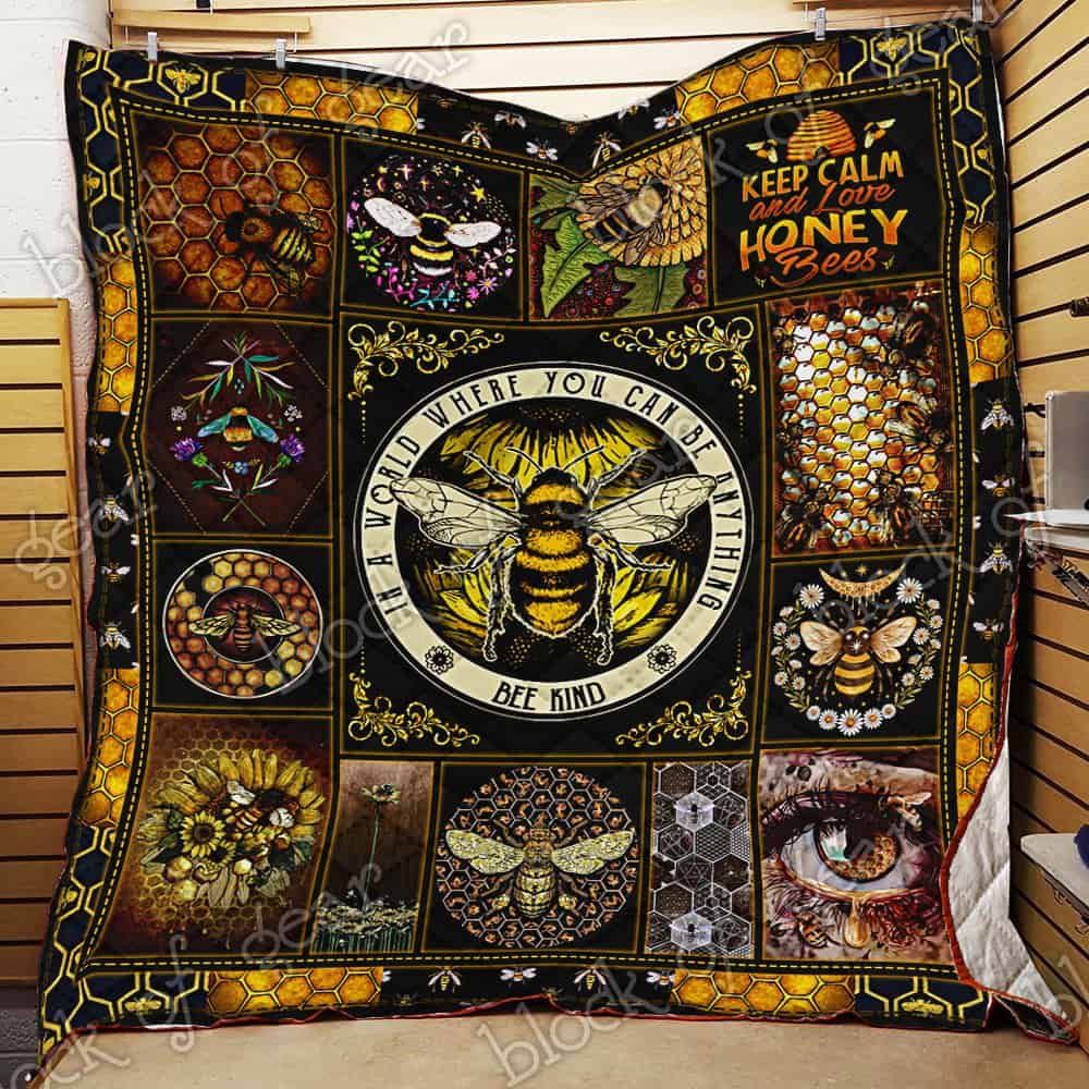 Bee Kind CL19100112MDQ Quilt Blanket