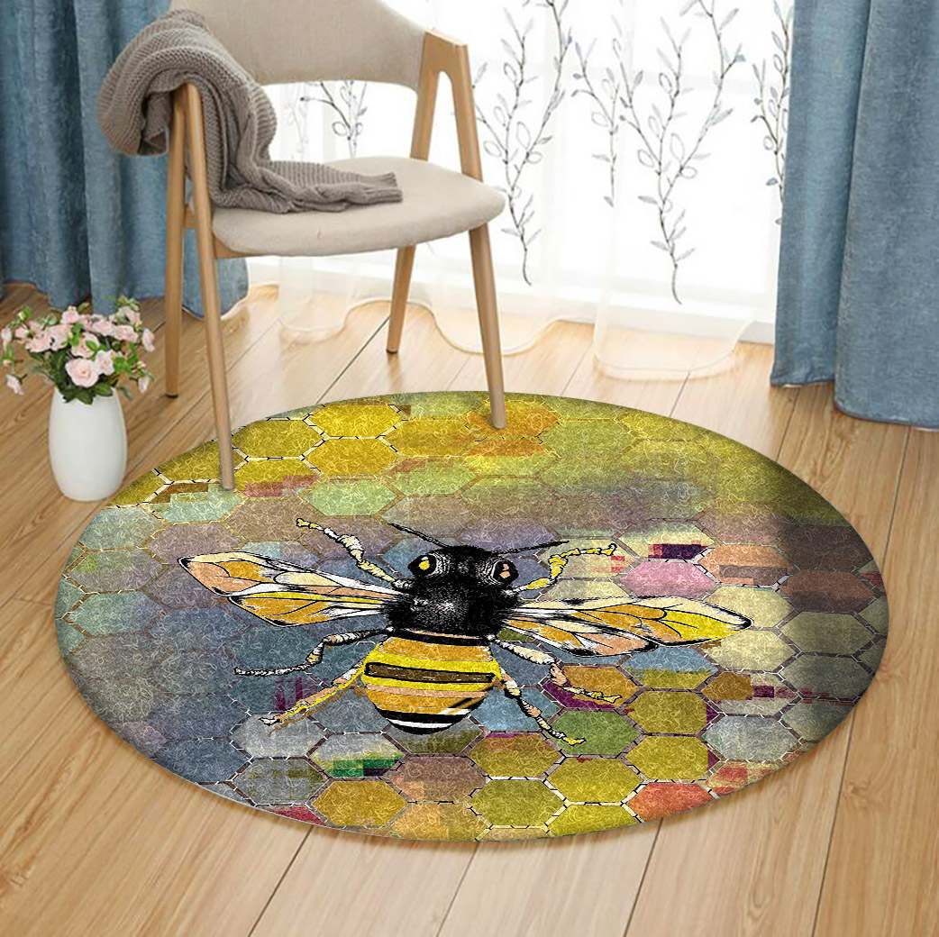 Bee Round Carpet