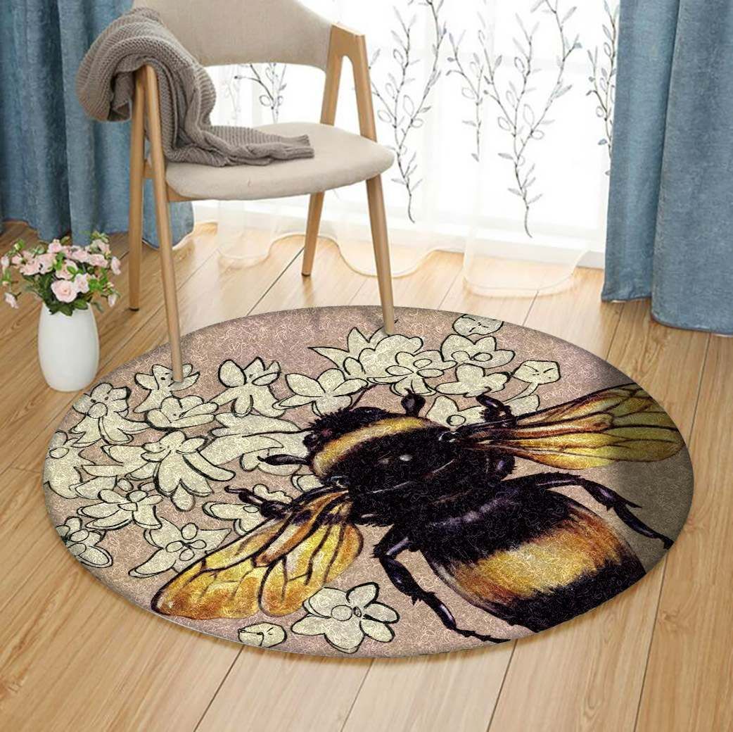 Bee Round Carpet