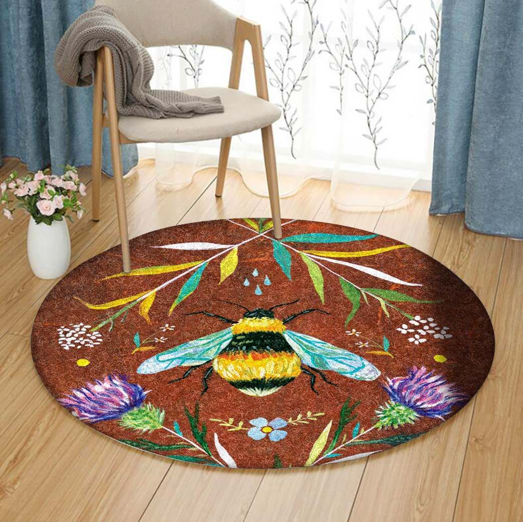 Bee Round Carpet