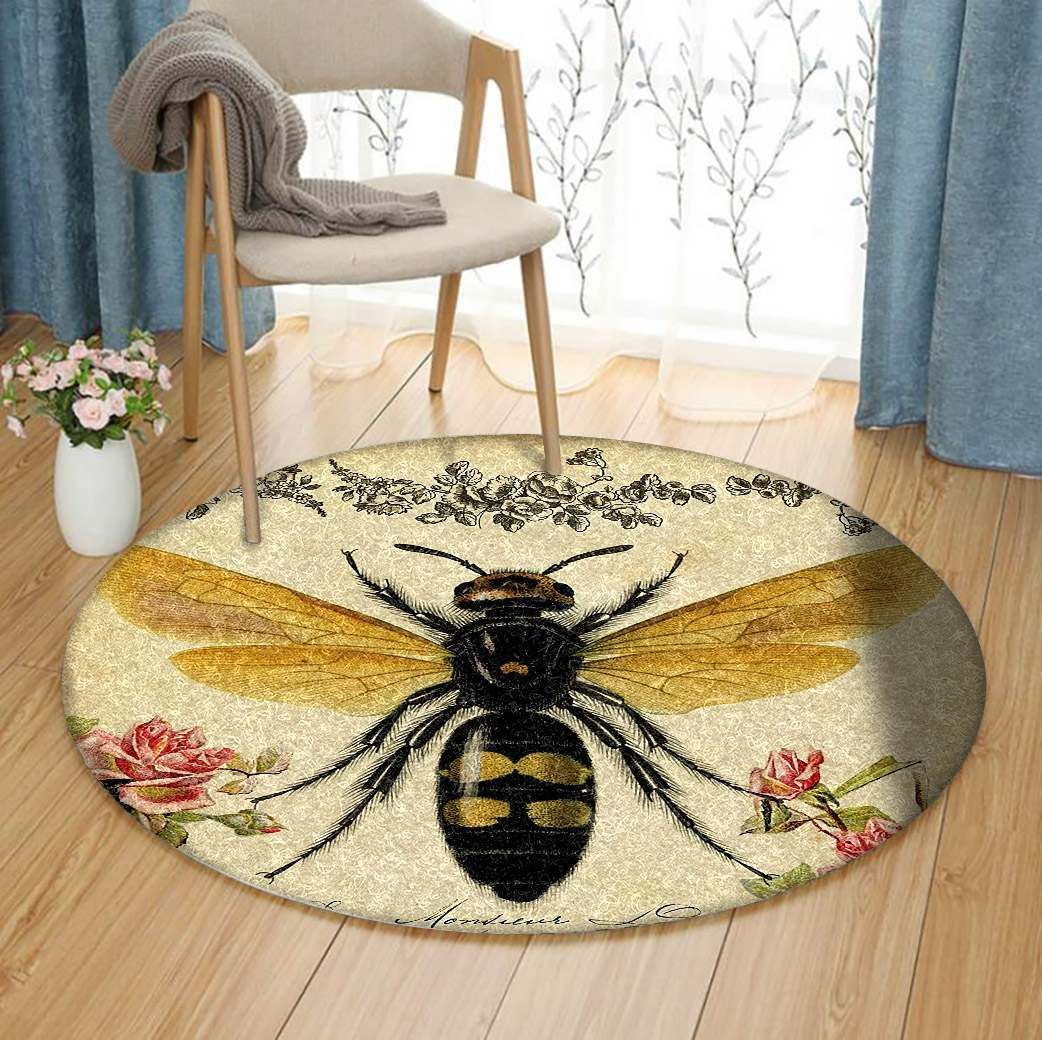 Bee Round Carpet