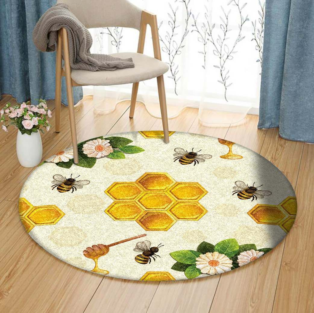 Bee Round Carpet