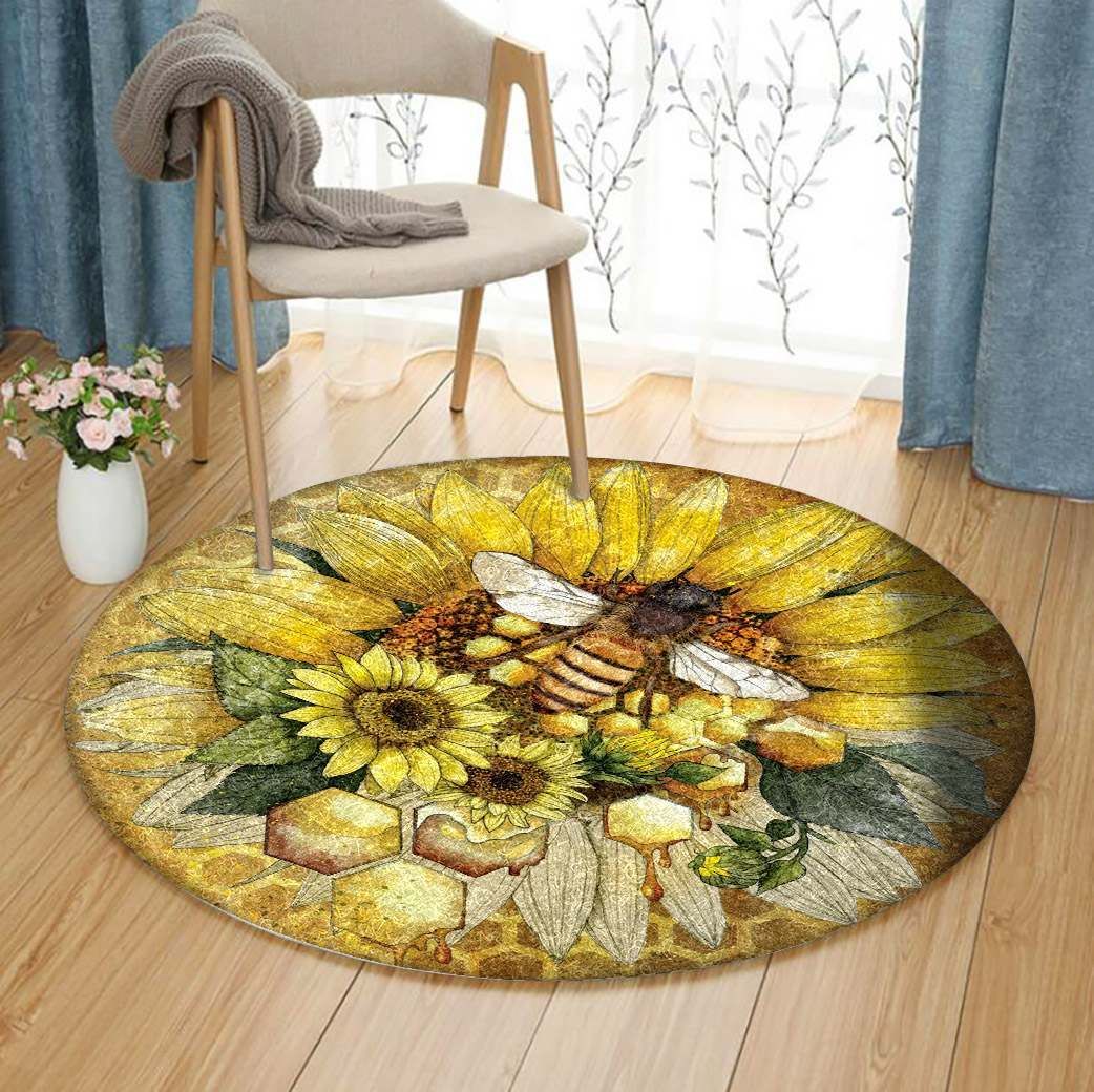 Bee Round Carpet